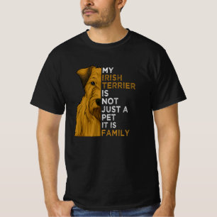Irish Terrier Dog Family Gift Idea T-Shirt