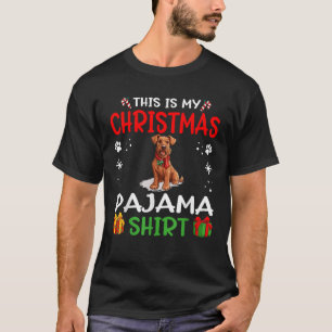 Irish Terrier Dog Nightgown Pajama This is my Chri T-Shirt