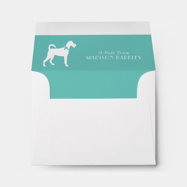 Irish Terrier Dog Puppy Envelope (Back (Bottom))