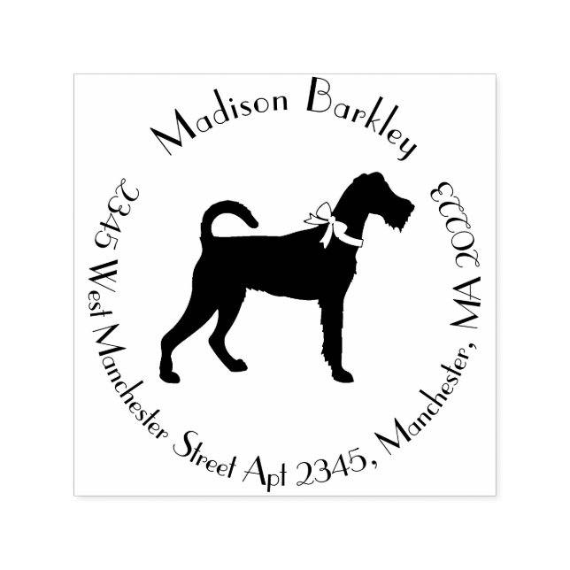 Irish Terrier Dog Puppy Self-inking Stamp (Design)
