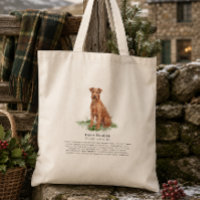 Irish Terrier Dog Watercolor Breed Quote