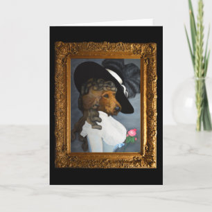 Irish Terrier "Duchess" Painting Art Card