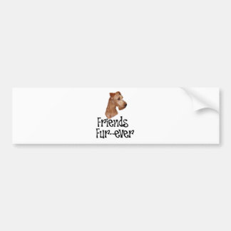 Irish Terrier "Friends Fur-ever" Bumper Sticker