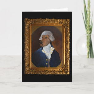 Irish Terrier "Gentleman" Painting Art Card