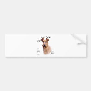 Irish Terrier History Design Bumper Sticker
