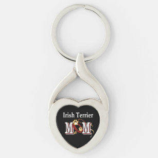 Irish Terrier Mum Gifts Key Ring