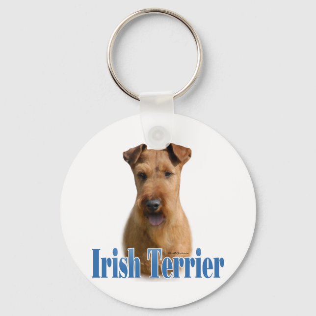Irish Terrier Name Key Ring (Front)
