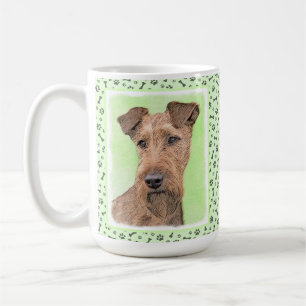 Irish Terrier Painting - Cute Original Dog Art Coffee Mug