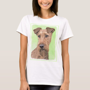 Irish Terrier Painting - Cute Original Dog Art T-Shirt