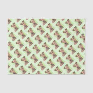 Irish Terrier Painting - Cute Original Dog Art Tissue Paper