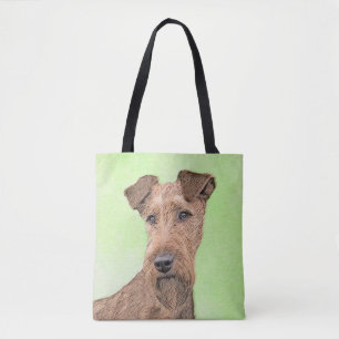 Irish Terrier Painting - Cute Original Dog Art Tote Bag