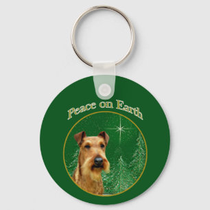 Irish Terrier Peace Keychain
