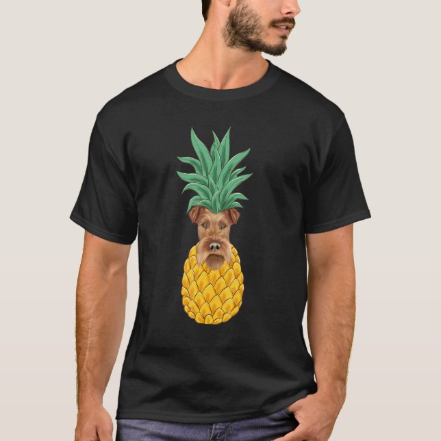 Irish Terrier Pineapple Dog T-Shirt (Front)