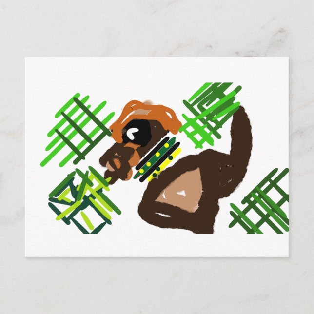 Irish Terrier st Patrick style  Postcard (Front)