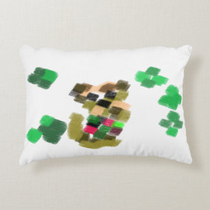Irish terrier St Patrick's day fun Decorative Cushion
