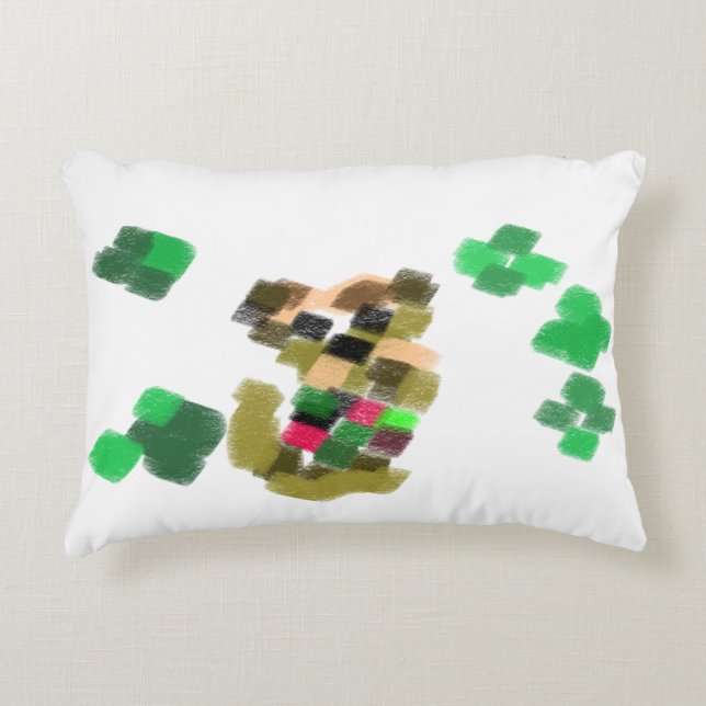  Irish terrier St Patrick's day fun Decorative Cushion (Front)