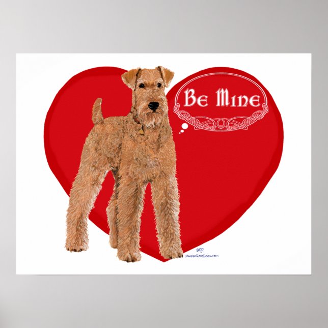 Irish Terrier Valentine Poster (Front)