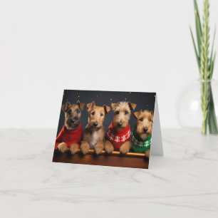 Irish Terriers Christmas Card