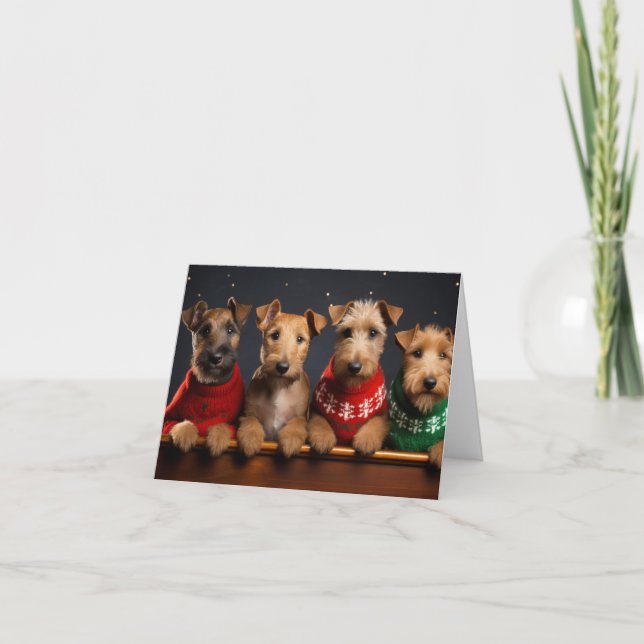 Irish Terriers Christmas Card (Front)