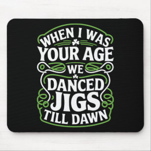 Irish Themed Green Outfits Saint Patricks Day Idea Mouse Mat