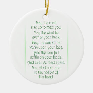 Irish Toast Ceramic Tree Decoration