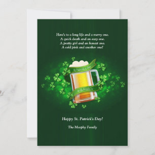 Irish Toast Greeting Card
