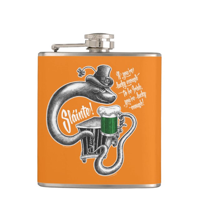 Irish Toast Hip Flask (Front)