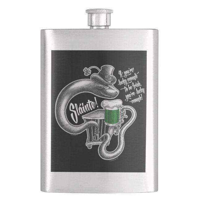 Irish Toast Hip Flask (Front)
