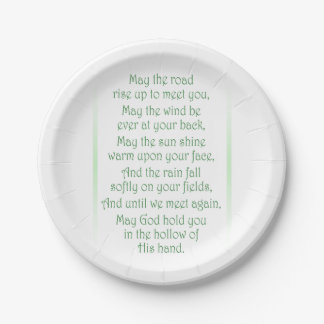 Irish Toast Paper Plate
