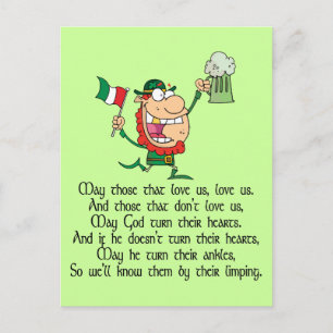 Irish Toast Postcard