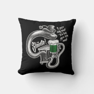 Irish Toast Throw Pillow