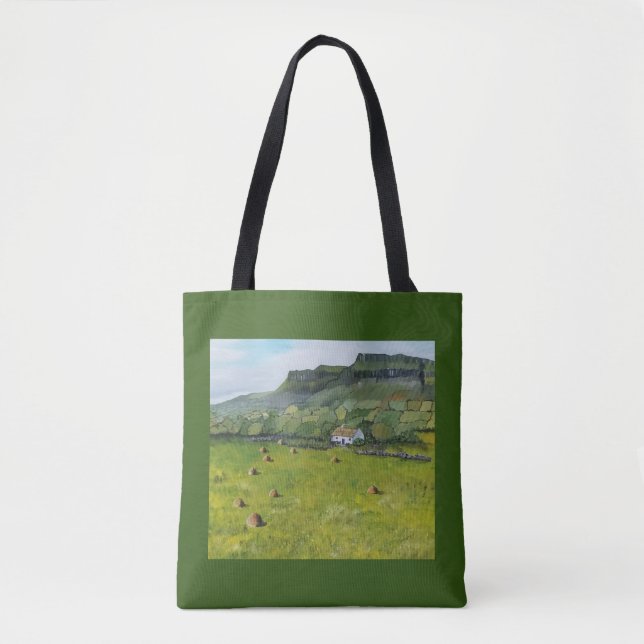 Irish Tote Shopping Bag Ireland Reusable  (Front)