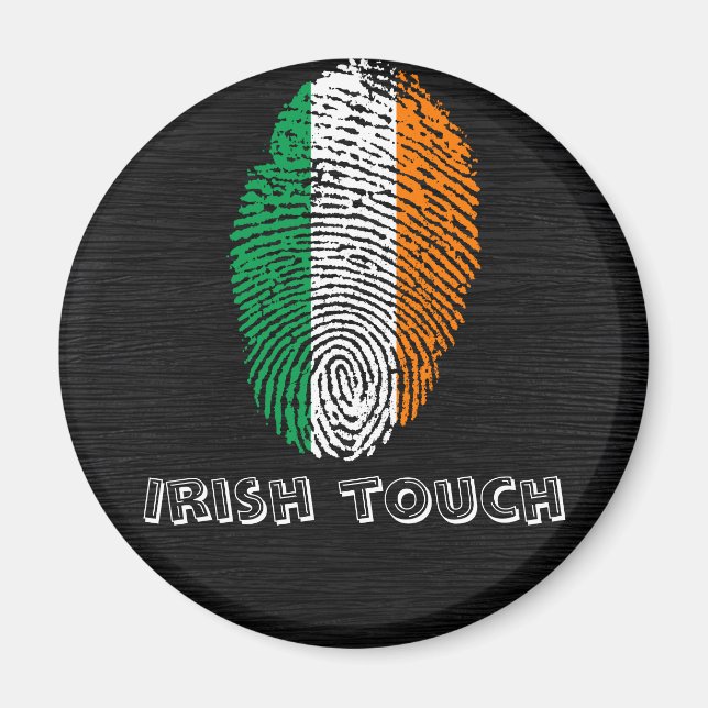 Irish touch fingerprint flag magnet (Front)