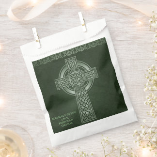 Irish Traditional Celtic Cross Wedding Favour Bags
