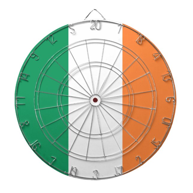 Irish tricolour flag patriotic Saint Patrick's Day Dartboard (Front)