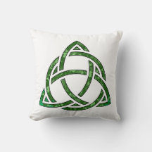 irish trifecta green pillow