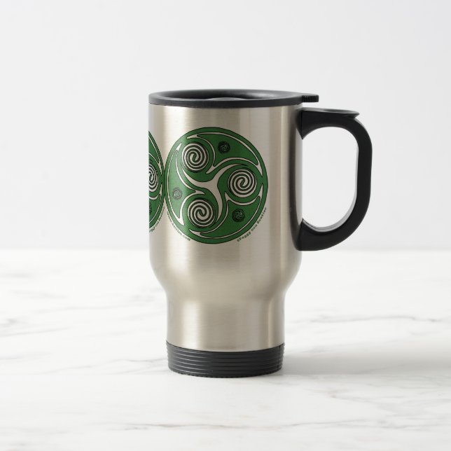 Irish Triskel Spiral Celtic Mugs #2 (Right)