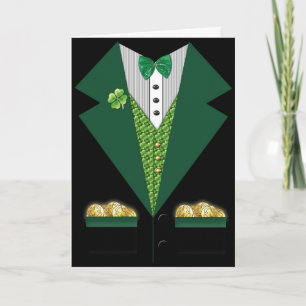 irish tuxedo St Patrick's day card