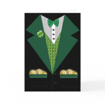 irish tuxedo St Patrick's day card