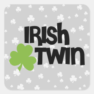Irish Twin Square Sticker