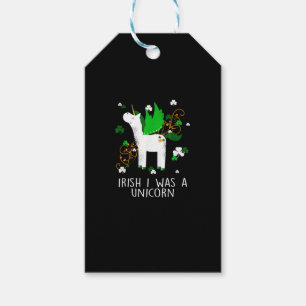 Irish Unicorn Funny St. Patrick's Day Women Boys G Gift Tags