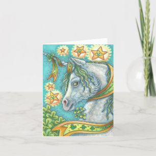 IRISH UNICORN HAPPY ST. PATRICK'S DAY CARD Blank