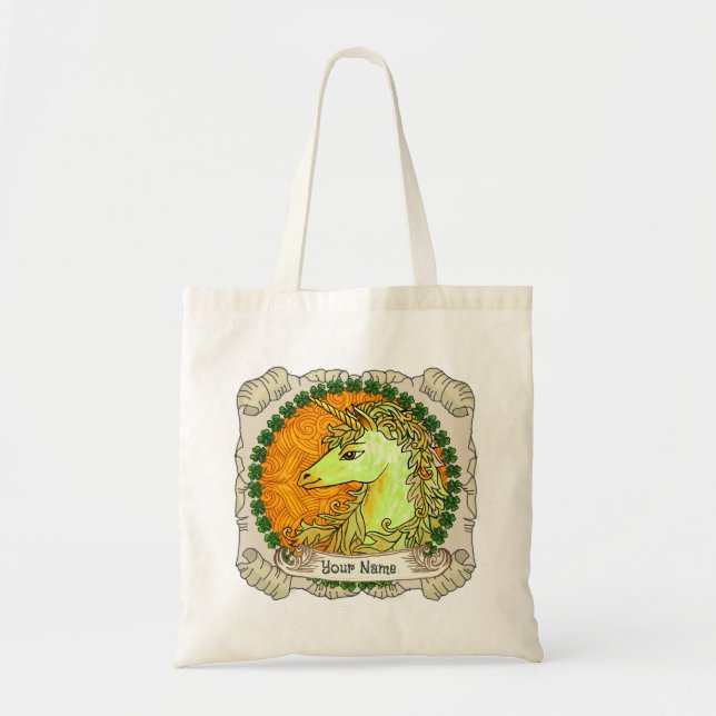 Irish Unicorn  Tote Bag (Front)
