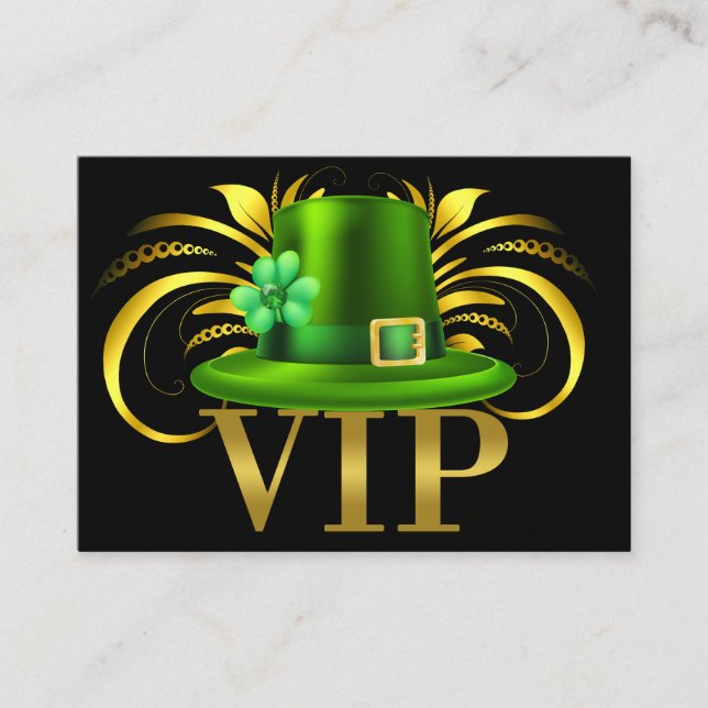Irish VIP Business Card / Pass / Invitation (Front)