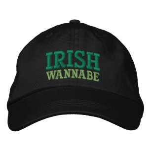 IRISH WANNABE EMBROIDERED BASEBALL CAP