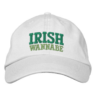 IRISH WANNABE EMBROIDERED BASEBALL CAP