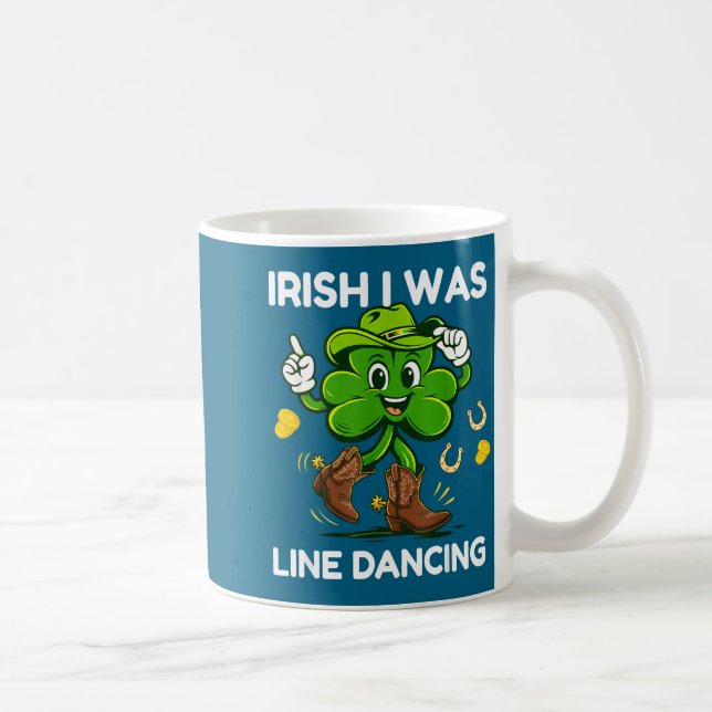 Irish was line dancing funny st patricks day coffee mug (Right)