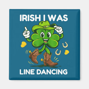 Irish was line dancing funny st patricks day magnet
