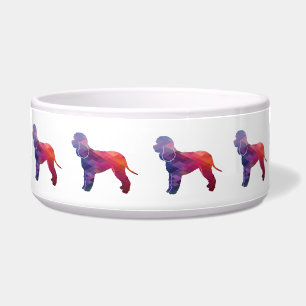 Irish Water Dog Geo Silhouette Purple