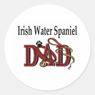 Irish Water Spaniel Dad Sticker